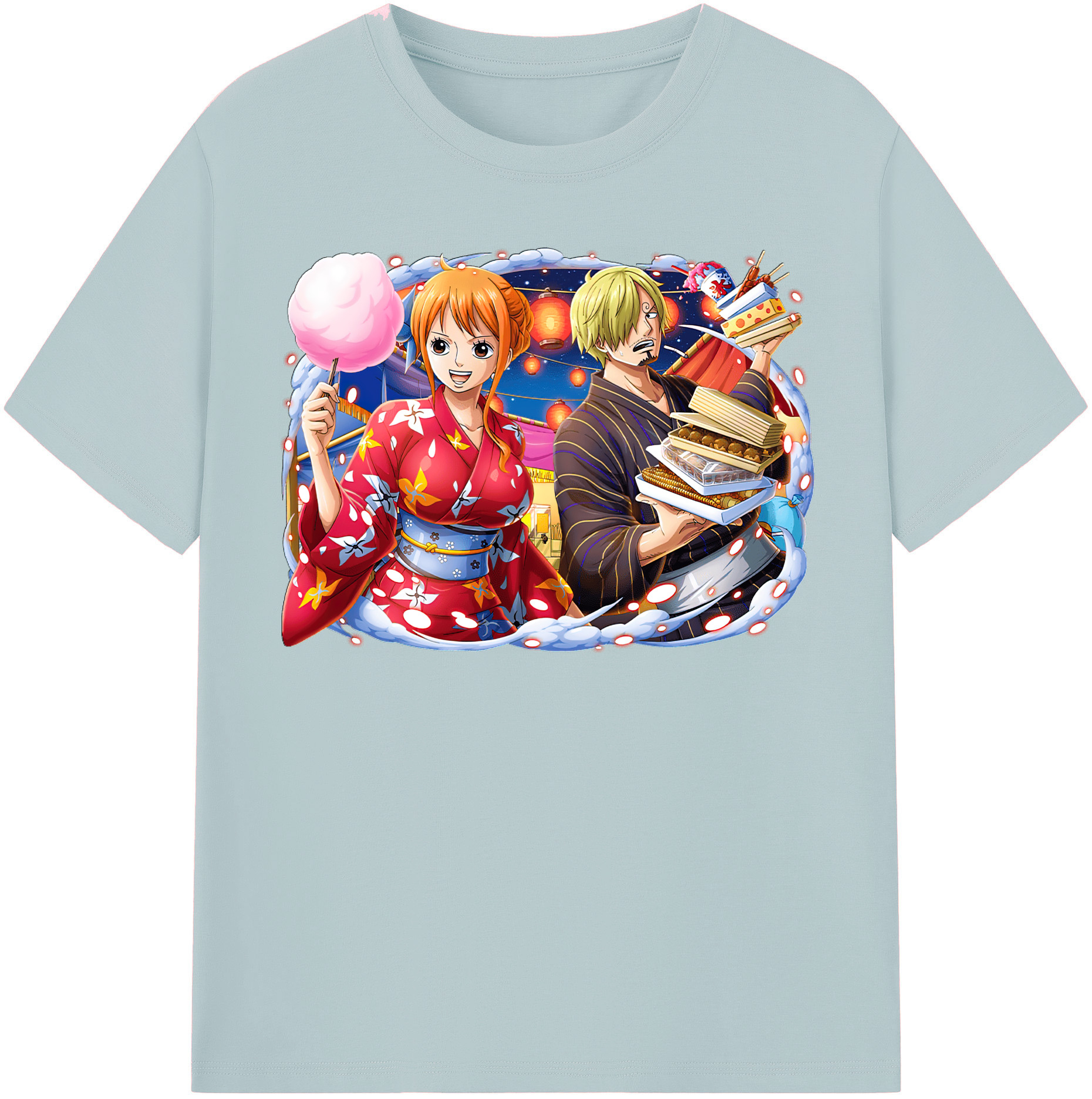 ワンピース サンジ ONE PIECE Sanji 綿100％半袖Tシャツ（フロントプリント）